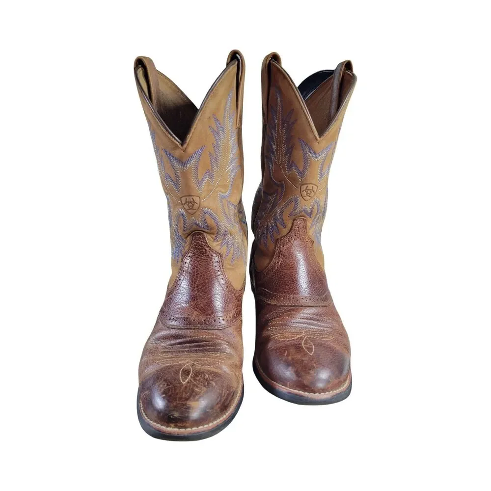 Ariat Men's Heritage Crepe Toe Cowboy Boots Size 9D